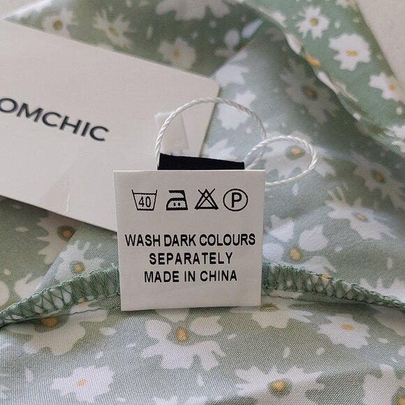 BloomChic Light Green Floral Peplum Tank Top Women's Size 12 - Picture 10 of 10